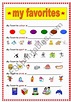 My Favorites Printable Worksheet