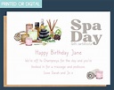 Spa Day Gift Card Gift Certificate Template Printable Spa | Etsy UK