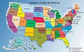 Mapas dos Estados Unidos da America | Roteiros e Dicas de Viagem