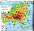 Continente Asiático: aspectos físicos, relevo e hidrografia