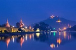 Twilight at Mandalay Palace | Mandalay, The glass palace, Palace
