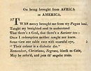 Phillis Wheatley, la mujer que pasó de ser esclava a poeta