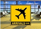 Airport Arrivals Sign – The Rooshty Beach