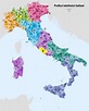 Map of phone number prefixes in Italy. Follows a consistent and ...