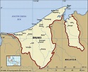 Map of Brunei and geographical facts, Where Brunei on the world map ...