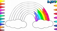 Dibuja y Colorea Arco Iris - Dibujos Para Niños -Cómo pintar un arco ...