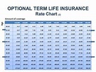 Term Life Insurance Rate Chart By Age In India | Insurance Life Protective
