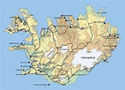 Islândia | Mapas Geográficos da Islândia