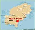 Ibiza Town Location On The Ibiza Island Map - Ontheworldmap.com
