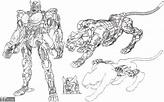 Transmetal Cheetor model sheet in 2022 | Humanoid sketch, Art, Transformers