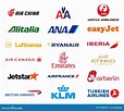 Major Airlines Logos Collection Editorial Photography - Illustration of ...