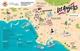 LA mapa de viagens - Los Angeles mapa de viagens (Califórnia - EUA)