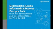 Declaración Jurada Informativa Reporte País por País - YouTube