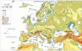 Mapa de Europa Físico 🥇 IMÁGENES | Mapas del Continente Europeo