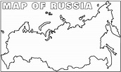 Dibujos de Mapa de Rusia para Colorear para Colorear, Pintar e Imprimir ...