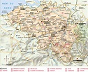 Carte de belgique détaillé » Voyage - Carte - Plan
