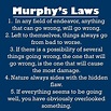 Conceptuele Kunst EdR: Murphy’s law.