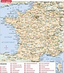 Carte de France départements villes et régions » Vacances - Arts ...