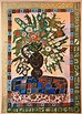 Menia Litvak - Israeli Folk Art Bright Colorful Naive Floral Painting ...