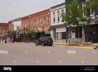 Downtown Stockbridge; Village of Stockbridge Michigan USA Stock Photo ...