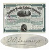 Stock Certificate Issued To And Signed By Oliver Burr Jennings With ...