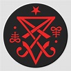 Occult Sigil of Lucifer Satanic Classic Round Sticker | Zazzle.com ...