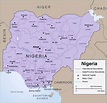 Detailed map of nigeria - Map of detailed nigeria (Western Africa - Africa)