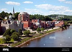 Estados Unidos, Maine, Augusta, Ciudad Fotografía de stock - Alamy