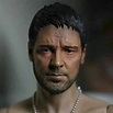 1/6 escala russell crowe gladiador cabeça escultura esculpir versão ...