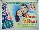 "MUSIC IN MY HEART" MOVIE POSTER - "MUSIC IN MY HEART" MOVIE POSTER