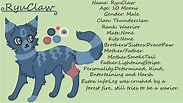 Warrior Cat Profile RyuClaw by WolfgirlStuart on DeviantArt