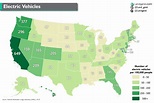 Electric Vehicles in the U.S. | Wondering Maps
