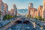 06/05/2019 Tehran,Iran,Famous view of Tehran,Flow of traffic inside ...