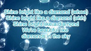 Rihanna- Diamonds (Lyrics) - YouTube