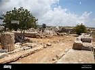Der Tempel der Aphrodite in Kouklia oder Palepafos im westlichen Zypern ...