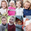 The Queen's EIGHT great-grandchildren! From top left to bottom righ ...