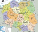 Large detailed political and administrative map of Poland with all ...