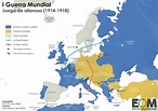 Las alianzas de la Primera Guerra Mundial - Mapas de El Orden Mundial - EOM