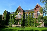 Hauptgebäude Der Lund-Universität, Schweden Stockbild - Bild von park ...