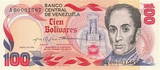 100 Bolívares (150th Anniversary Death of Simon Bolivar) - Venezuela ...