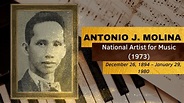 Philippines National Artist for Music (1973) Antonio Molina - YouTube