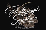 Photograph Signature Logo fonts | Stunning Script Fonts ~ Creative Market