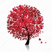 Árbol de San Valentín, amor, hoja de corazones 2023