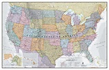 Wall Map Of Usa – Topographic Map of Usa with States