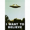 The X-Files - I Want To Believe Print Poster - 24x36 - Walmart.com ...