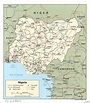 Map Of Nigeria Showing Major Cities