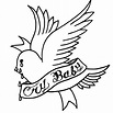 Lil Peep Bird VINYL DECAL Cry Baby tattoo STICKER Over When You're ...