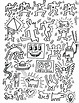 Keith Haring Coloring Pages at GetColorings.com | Free printable ...