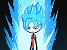 son goku super saiyan blue stickman style by DragonOni on DeviantArt