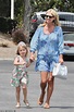 Nicky Hilton holds the hand of four-year-old daughter Theodora during an afternoon outing in ...
